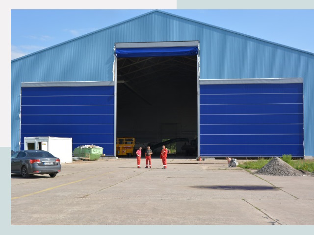 Ангарные ворота в Касимов от СтальСтрой по цене 652 руб.